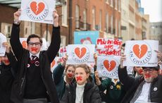 Hundreds protest Ireland's "broken" Irish language education system in Dublin