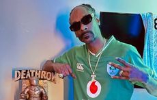 Snoop Dogg poses in signed Irish rugby jersey