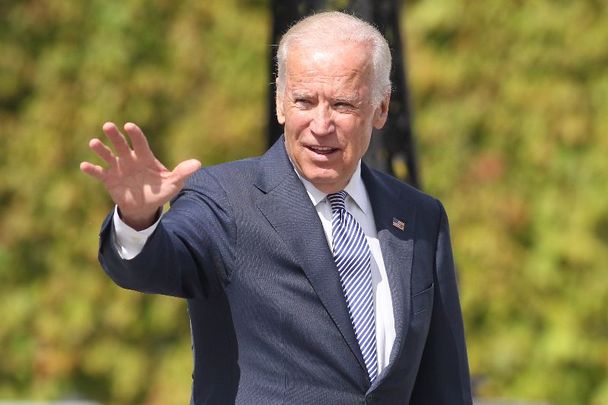 June 22, 2016: Then-Vice President Joe Biden at Aras an Uachtarain in Dublin.