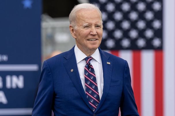 March 28, 2023: President Joe Biden arrives to deliver remarks for the kickoff of his “Investing in America” tour, Tuesday, March 28, 2023, at the Wolfspeed semiconductor manufacturing facility in Durham, North Carolina. 