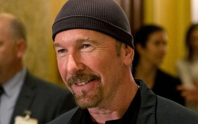 The Edge, lead guitarist of Irish rock band U2, pictured here in 2018.