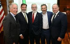 Gerry Adams remembers Martin McGuinness at New York dinner