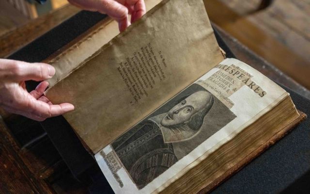 Shakespeare\'s First Folio at Trinity College Dublin.