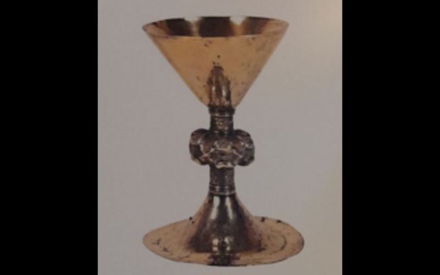 The 15th-century Irish chalice is on display at the Irish American Heritage Museum in Albany, New York.