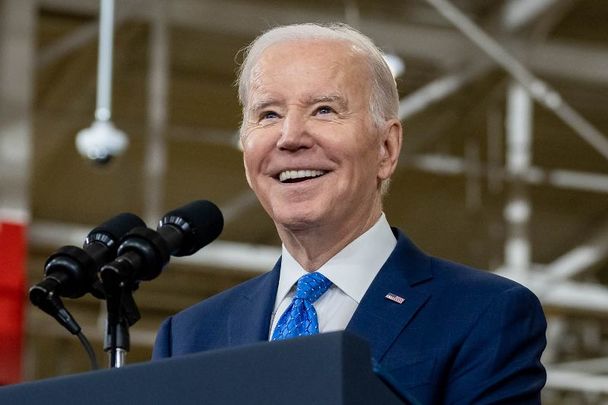 April 3, 2023: President Joe Biden delivers remarks on “Investing in America\" at the Cummins Power Generation facility in Fridley, Minnesota