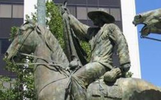 The statue of Thomas Fallon in San Jose, California, pictured here in 2016.