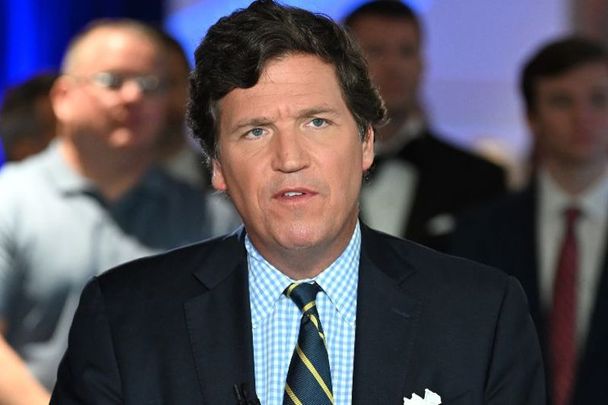 November 17, 2022: Tucker Carlson speaks during 2022 FOX Nation Patriot Awards at Hard Rock Live at Seminole Hard Rock Hotel & Casino Hollywood in Hollywood, Florida. 