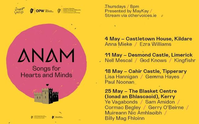 \"Anam - Songs for Hearts & Minds\" will be featured here on IrishCentral on May 4, May 11, May 18, and May 25.