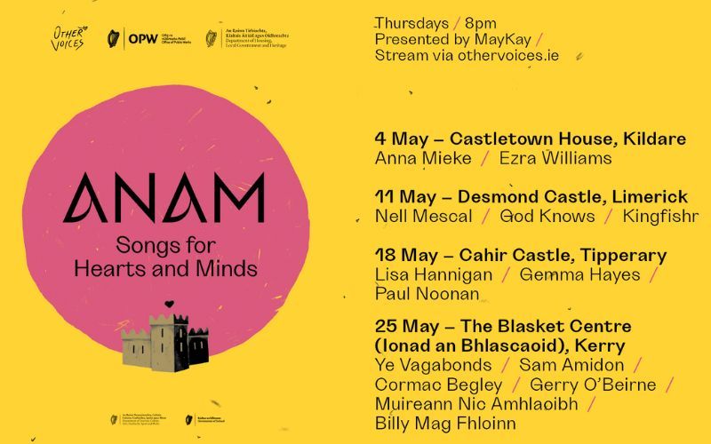 TUNE IN: Live music series from Ireland today!