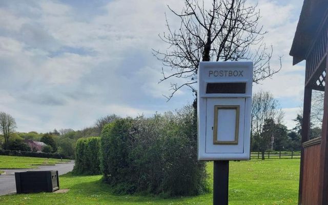 A letters to heaven postbox in Antrim\'s Six Mile Cemetery. 