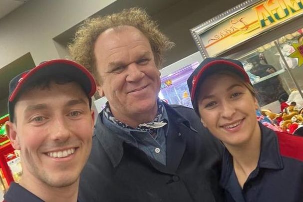 May 8, 2023: John C. Reilly visits Barack Obama Plaza in Moneygall, Co Offaly.