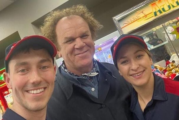 May 8, 2023: John C. Reilly visits Barack Obama Plaza in Moneygall, Co Offaly.