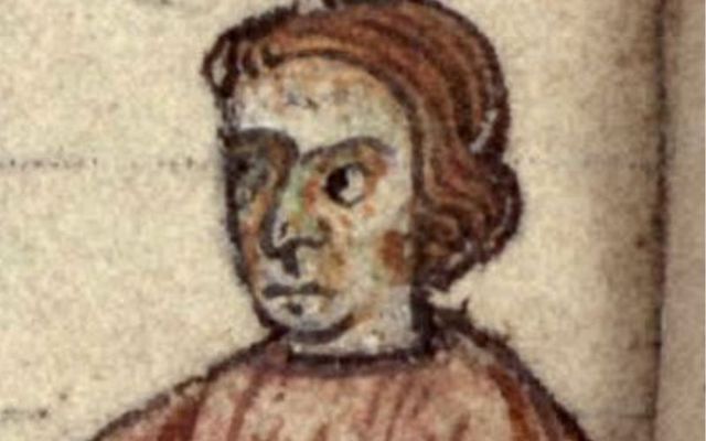  Illustration of Richard de Clare, 2nd Earl of Pembroke in Gerald de Barri\'s Expugnatio Hibernica.