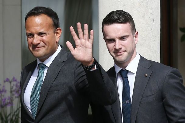 September 3, 2019: Leo Varadkar and Matthew Barrett at Farmleigh House in Dublin.