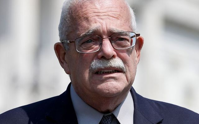 June 16, 2022: Rep. Gerry Connolly (D-VA) listens at a news conference outside of the U.S. Capitol Building in Washington, DC.