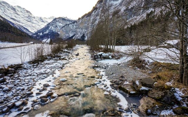 Lütschine in Lauterbrunnen, Switzerland.