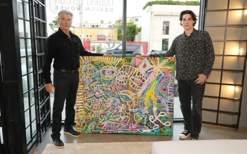 Pierce Brosnan wraps first solo art exhibit in Los Angeles