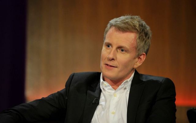 Patrick Kielty appears on the Late Late Show in 2013. 