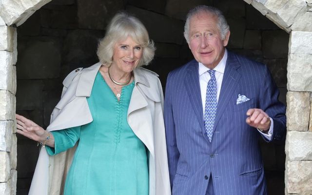 May 24, 2023: King Charles III and Queen Camilla in Newtownabbey to open the new Coronation Garden on day one of their two-day visit to Northern Ireland.
