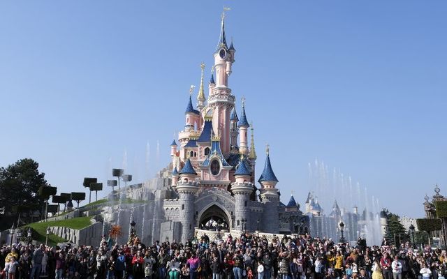 A view of the atmosphere during the Disneyland Paris 30th Anniversary Celebration at Disneyland Paris on March 05, 2022, in Paris, France.