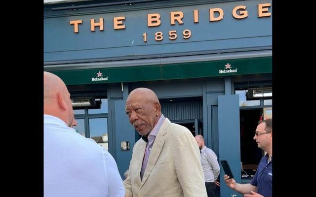 Morgan Freeman visits The Bridge 1859 in Dublin.