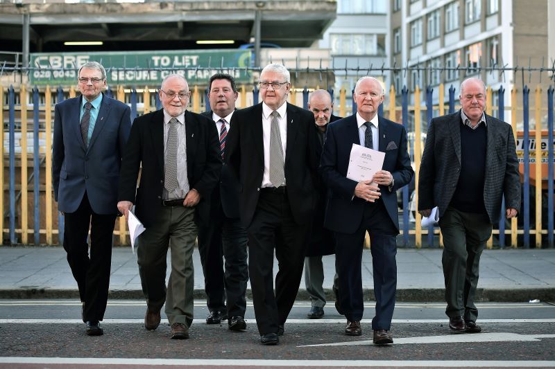 Northern Ireland’s ‘Hooded Men’ get formal PSNI apology after more than 50 years