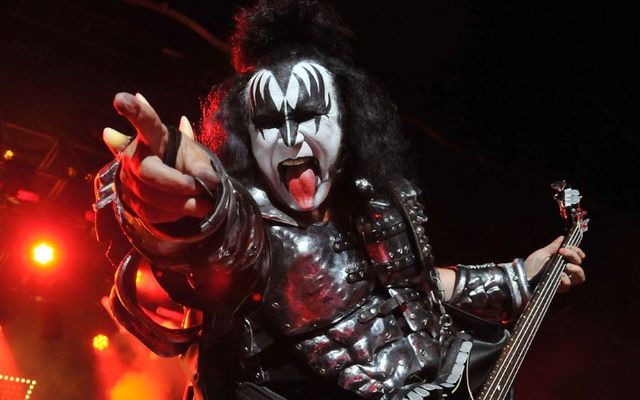 July 4, 2012: Gene Simmons of KISS performs live on stage for a one-off Independence Day show as a fundraiser for the Help for Heroes charity at The Kentish Town Forum in London, England.