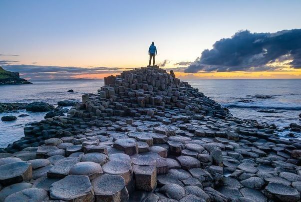 Giant\'s Causeway in County Antrim, Northern Ireland.