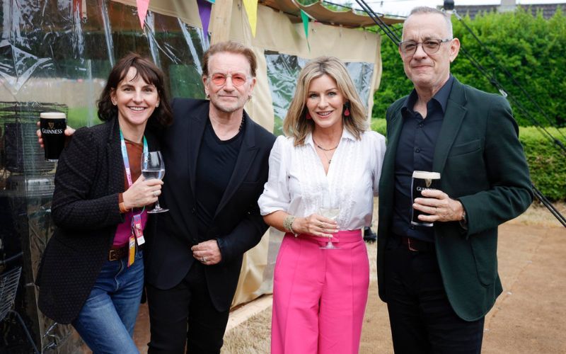 Bono and Tom Hanks share pint after appearance at Dalkey Book Festival