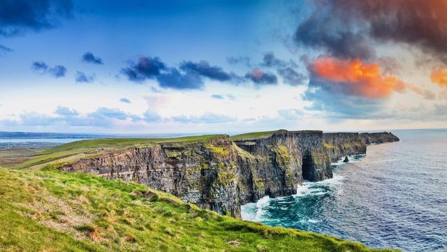 The Cliffs of Moher on the west coast of Ireland.