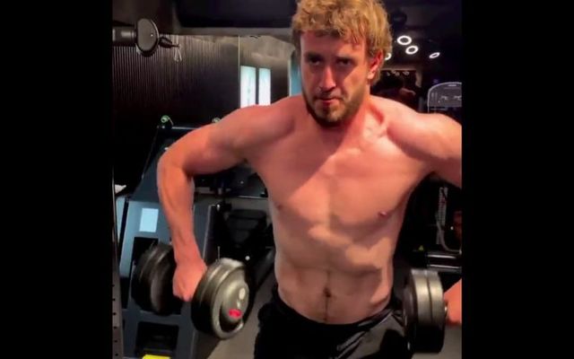 Paul Mescal working out for \"Gladiator 2.\"