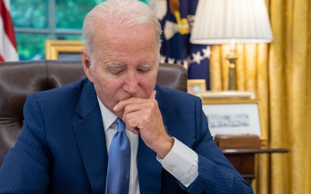 June 7, 2023: President Joe Biden talks on the phone with Canadian Prime Minister Justin Trudeau in the Oval Office of the White House.