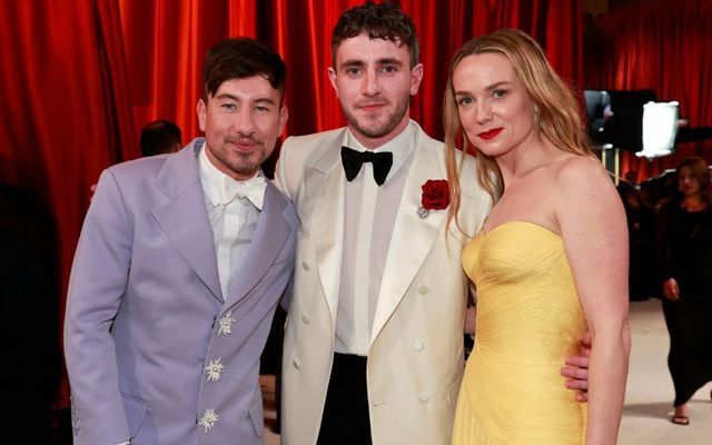 Kerry Condon and Paul Mescal together with Irish actor Barry Keoghan at the 95th Academy Awards in March. 