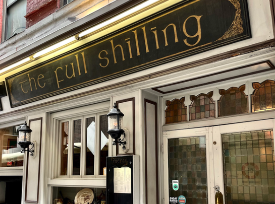 The Full Shilling on Pearl St, in New York.