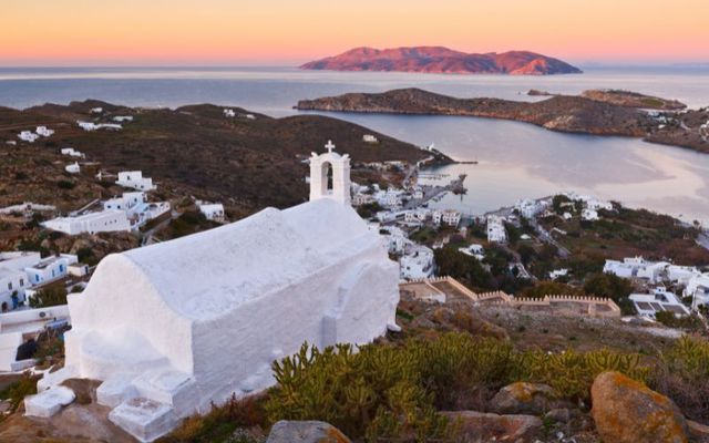 The picturesque island of Ios, in Greece.