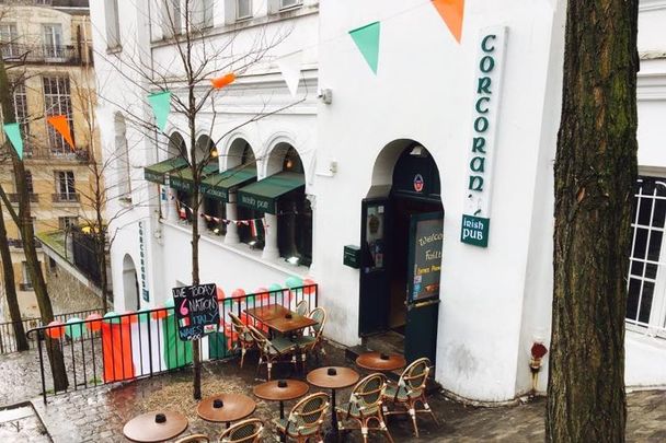 Corcoran\'s Sacré-Cœur up in Montmartre, one of my favorite Irish pubs in Paris