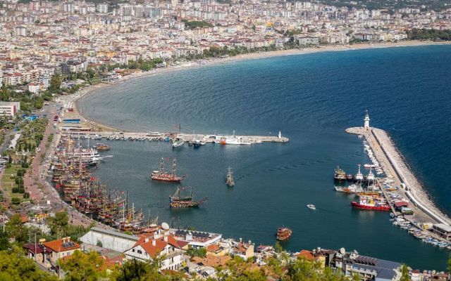 Alanya Town in Antalya City, Turkey.