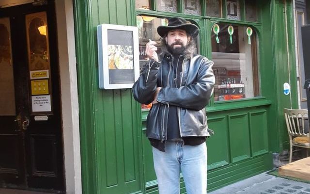 New York father, Stephen Termini (57) photographed outside the Celt pub, on Talbot Street, in Dublin.