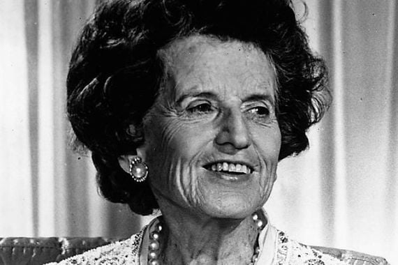 Rose Fitzgerald Kennedy in 1975. 