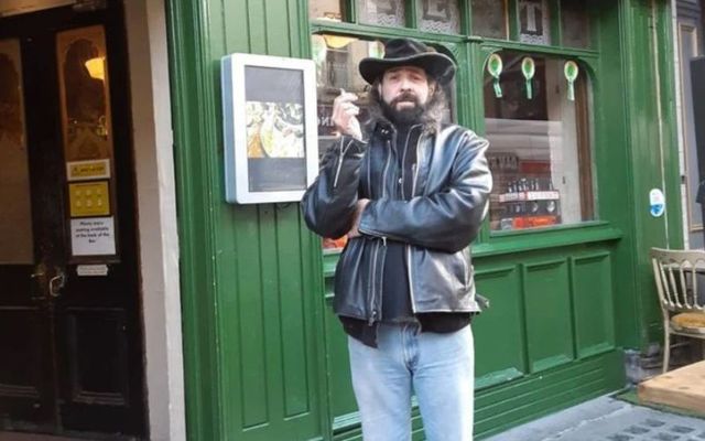New York father, Stephen Termini (57) photographed outside the Celt pub, on Talbot Street, in Dublin.