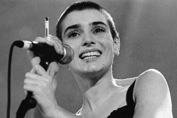 December 13, 1992: Sinéad O Connor singing in Dublin.