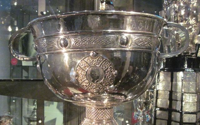The Sam Maguire Cup, modeled after the famous Ardagh Chalice. 