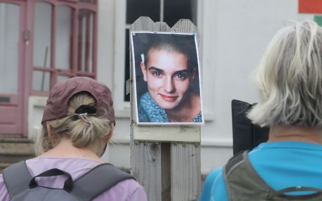 July 27, 2023: Fans gather at Sinéad O\'Connor\'s home in Bray.