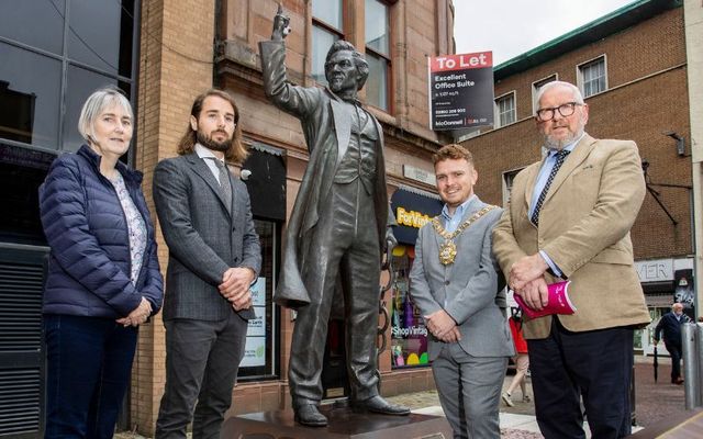 July 31, 2023: Frederick Douglass statue unveiled in Belfast City Centre.