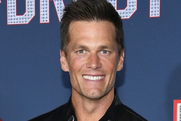January 31, 2023: Tom Brady attends the Los Angeles Premiere Screening Of Paramount Pictures\' \"80 For Brady\" at Regency Village Theatre in Los Angeles, California.
