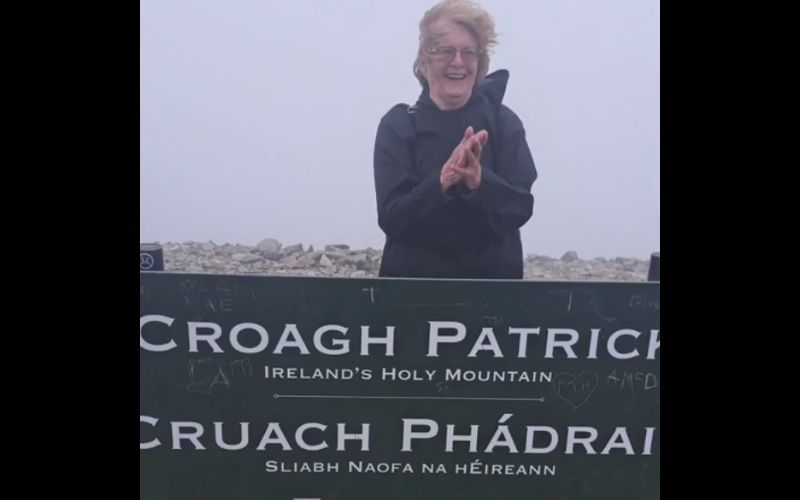 WATCH: "Determined" Irish great-grandmother, 87, climbs Croagh Patrick