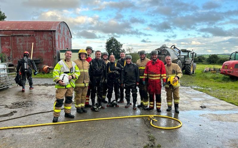 Northern Irish fireman cancels retirement party to rescue 28 calves