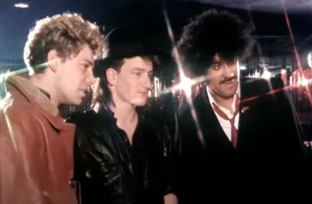 Adam Clayton and Bono from U2 and Phil Lynott.