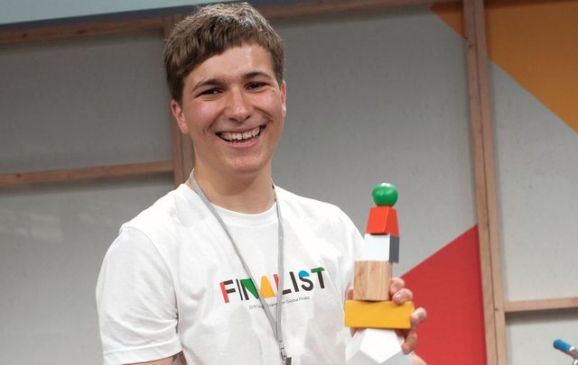 Fionn Ferreira, photographed in 2019, having won the Google Science Fair in California.