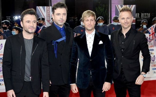October 30, 2021: Westlife (L-R) Shane Filan, Mark Feehily, Nicky Bryne, and Kian Egan attend the Pride Of Britain Awards 2021 at The Grosvenor House Hotel in London, England.